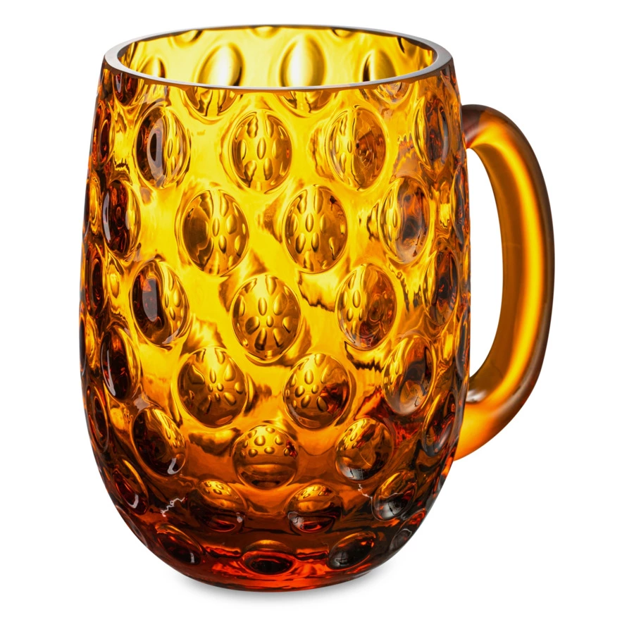 Кружка пивная Klimchi 500 мл, богемское стекло, янтарная