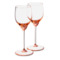 Набор бокалов для белого вина Klimchi Тени 240 мл, 2 шт, богемское стекло, розовый