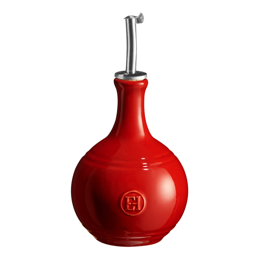 Бутылка для уксуса с дозатором Emile Henry 450 мл 14,7 см, красная, керамика