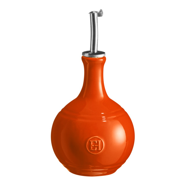 Бутылка для уксуса Emile Henry 450 мл 14,7 см, оранжевая, керамика