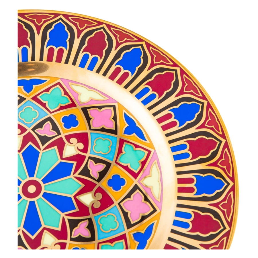 Тарелка декоративная ИФЗ Европейская-2 Готическая 8 27 см, фарфор твердый, п/к