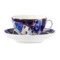 Чашка чайная с блюдцем ИФЗ Тюльпан Байкал 1, 250 мл, фарфор костяной