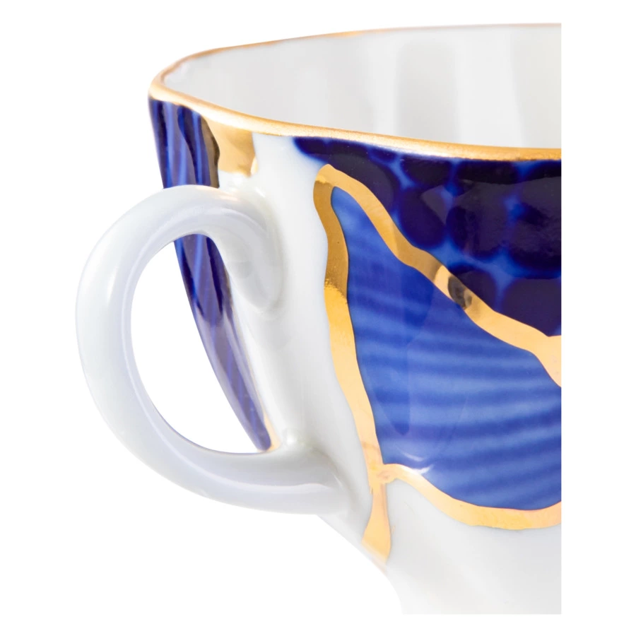 Чашка чайная с блюдцем ИФЗ Тюльпан Байкал 1, 250 мл, фарфор костяной