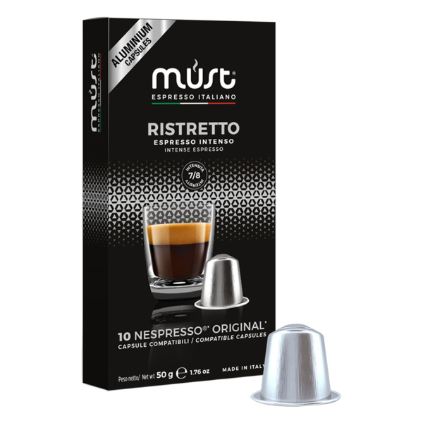 Кофе в капсулах для кофемашин Nespresso Must Ristretto 50 г, 10 штук в упаковке