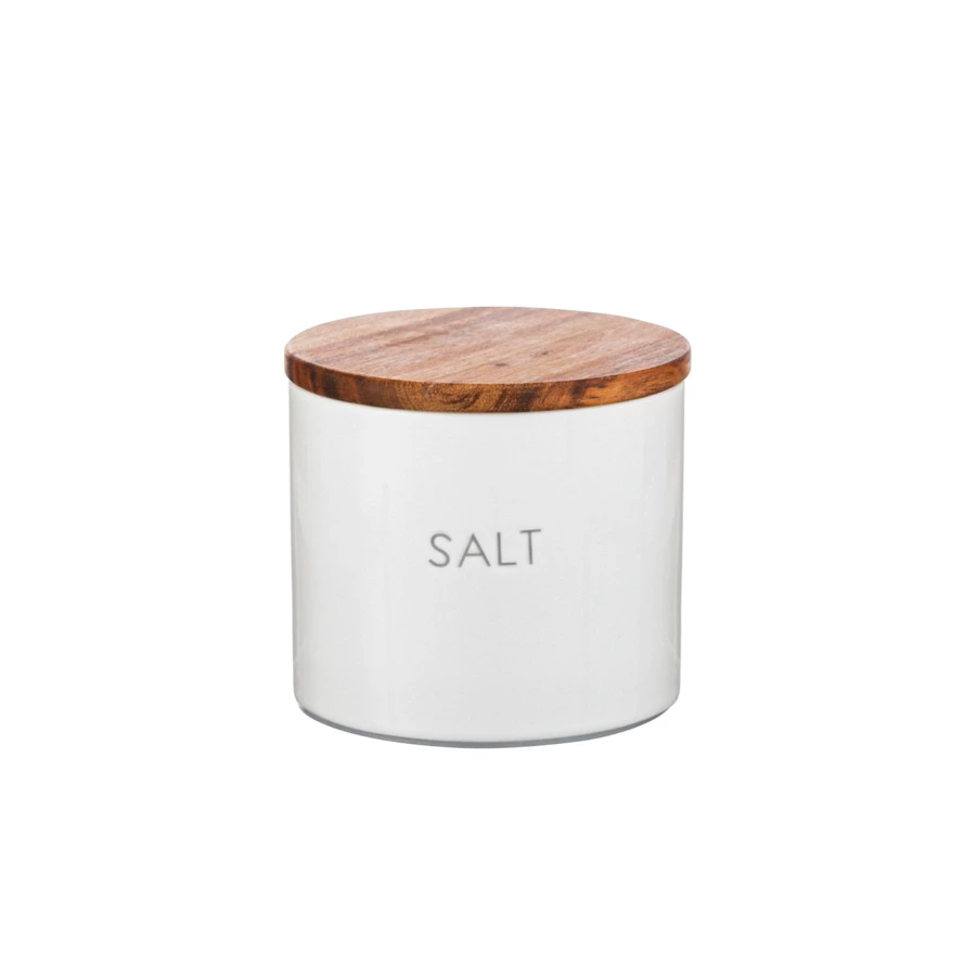 Банка для хранения соли Smart Solutions 400 мл, белая, керамика
