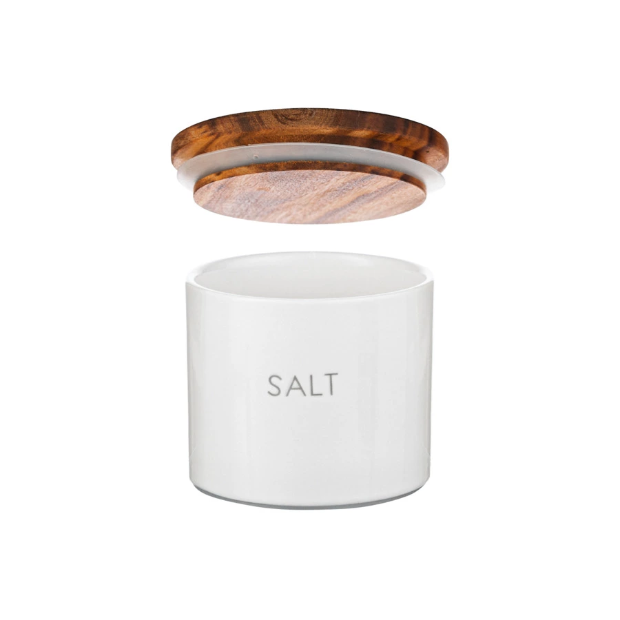 Банка для хранения соли Smart Solutions 400 мл, белая, керамика