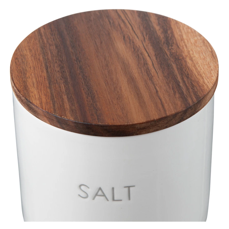 Банка для хранения соли Smart Solutions 400 мл, белая, керамика