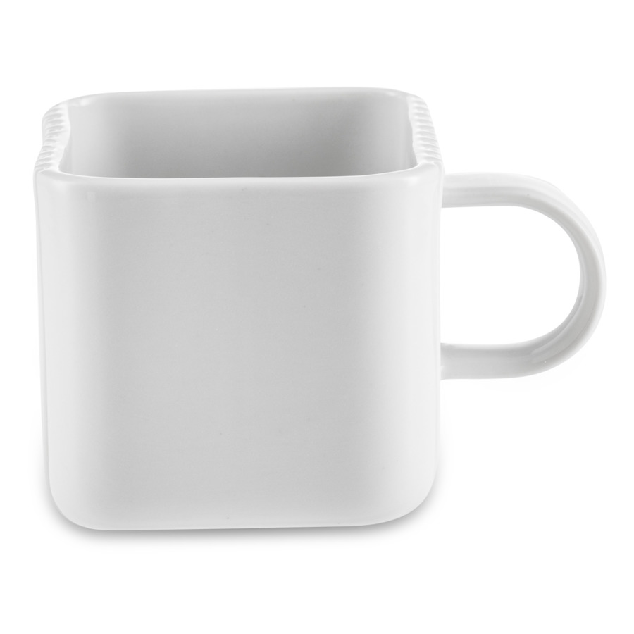 Чашка кофейная с блюдцем Cmielow System 100 мл, фарфор твердый, белая, п/к