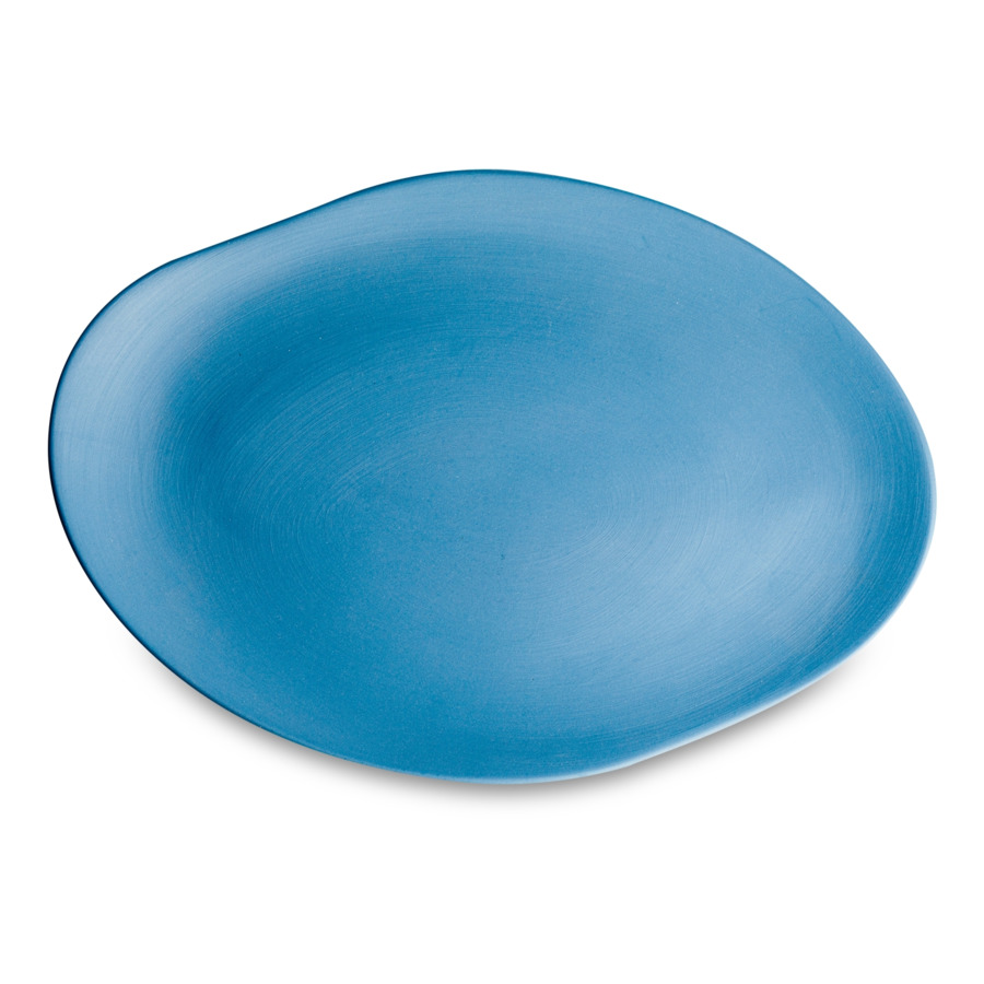Набор тарелок обеденных Cmielow Craft colored 23 см, 29 см, фарфор твердый, голубой, п/к
