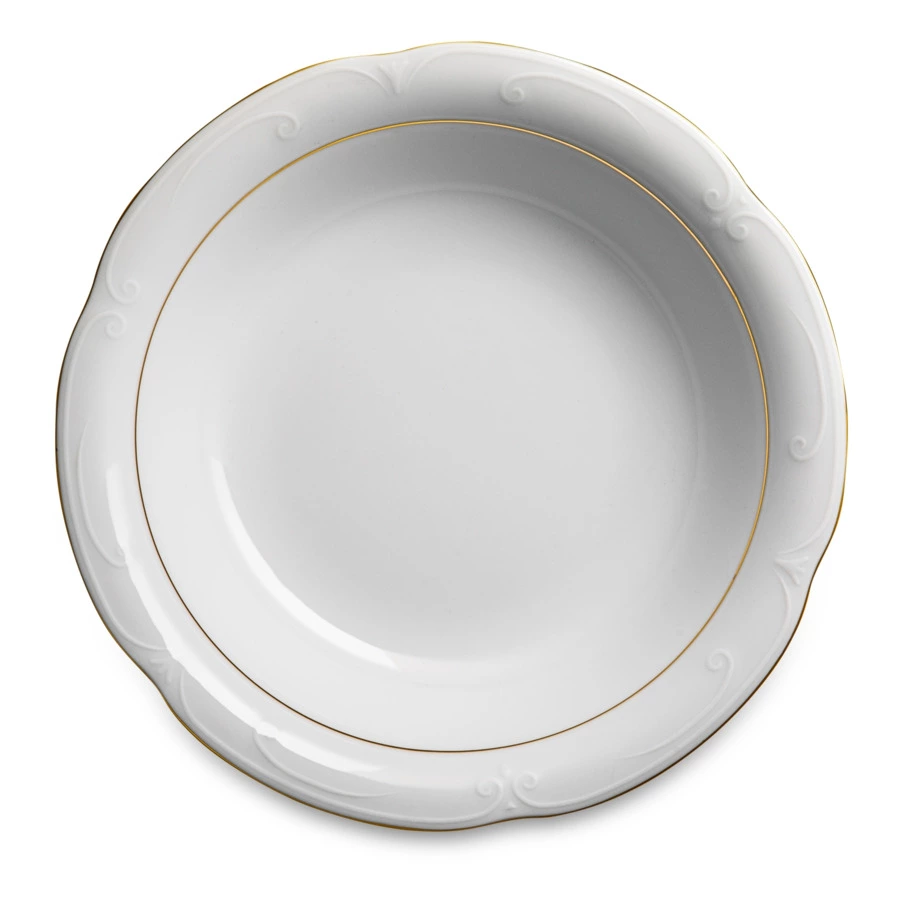 Сервиз столовый Cmielow Kamelia на 6 персон 24 предмета, фарфор твердый, белый