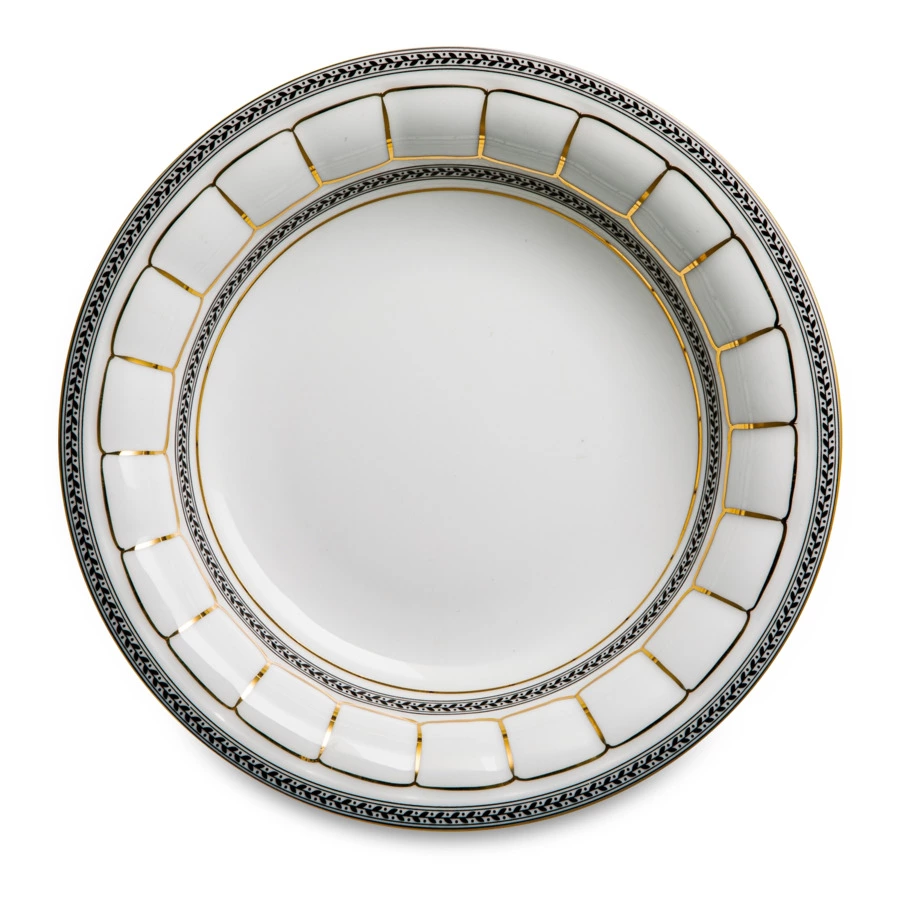 Сервиз столовый Cmielow Berni Дипломат на 6 персон 25 предметов, фарфор твердый, белый