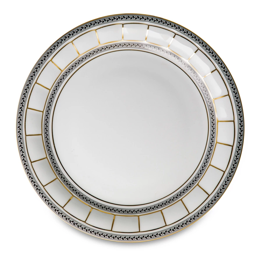 Сервиз столовый Cmielow Berni Дипломат на 6 персон 25 предметов, фарфор твердый, белый