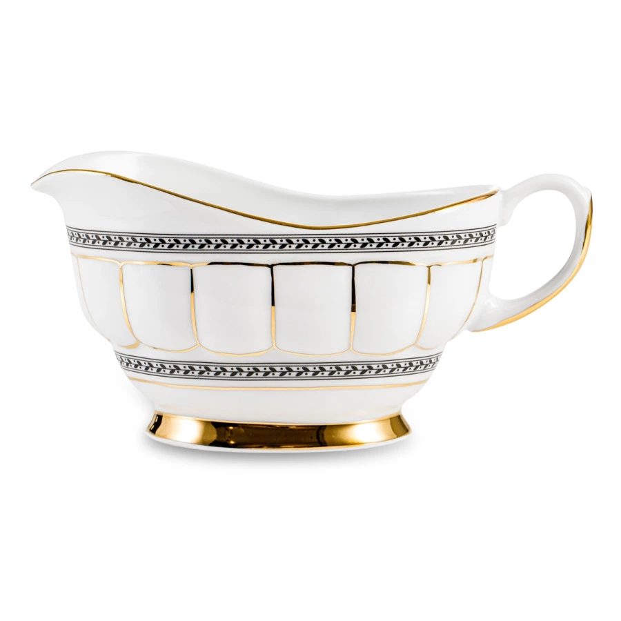 Сервиз столовый Cmielow Berni Дипломат на 6 персон 25 предметов, фарфор твердый, белый