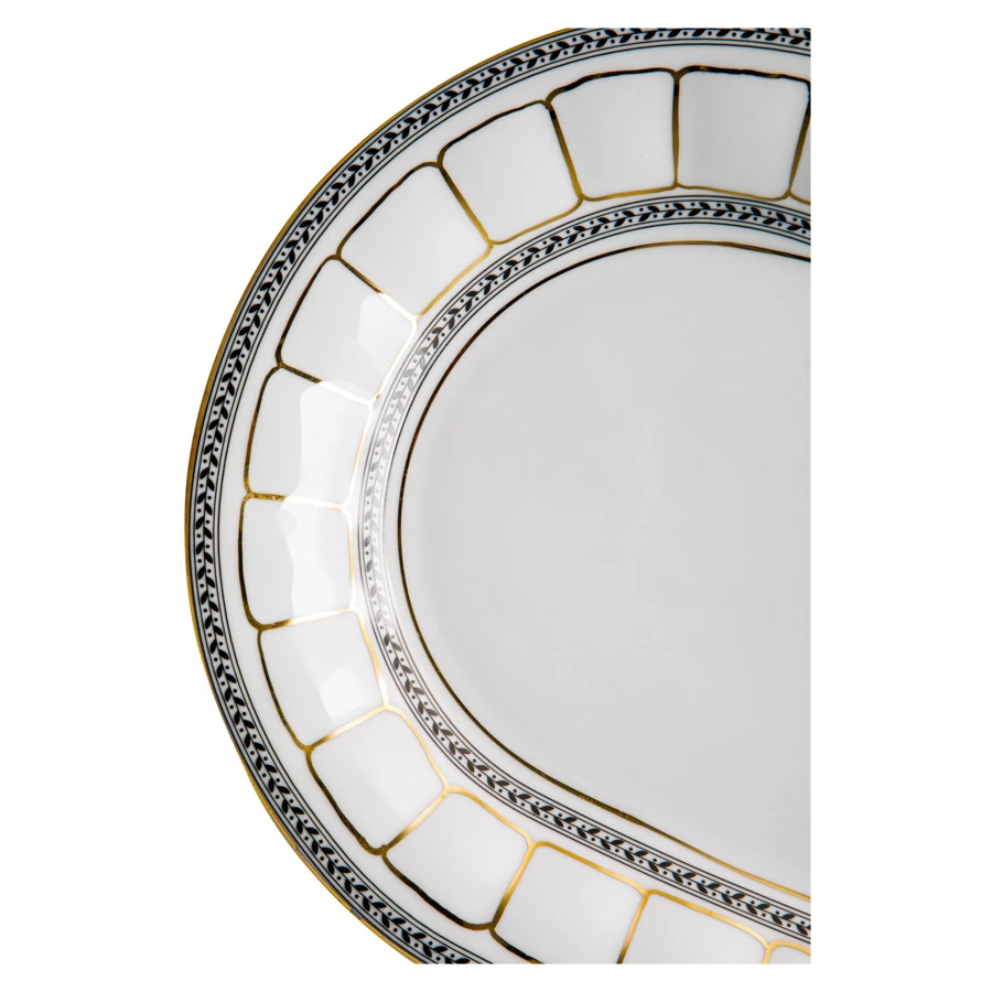 Сервиз столовый Cmielow Berni Дипломат на 6 персон 25 предметов, фарфор твердый, белый