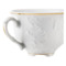 Чашка чайная с блюдцем Cmielow Rococo 330 мл, фарфор твердый, белый с золотом