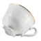 Чашка чайная с блюдцем Cmielow Rococo 330 мл, фарфор твердый, белый с золотом