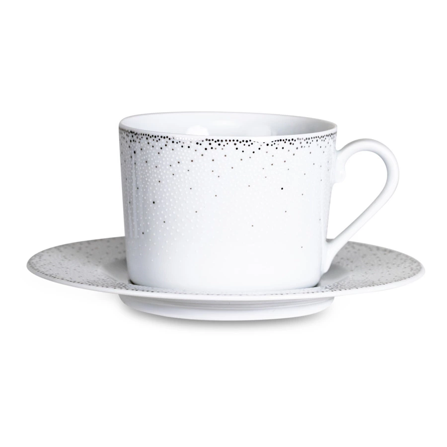 Сервиз чайный Cmielow Jenny Жемчуг на 6 персон 15 предметов, фарфор твердый, белый