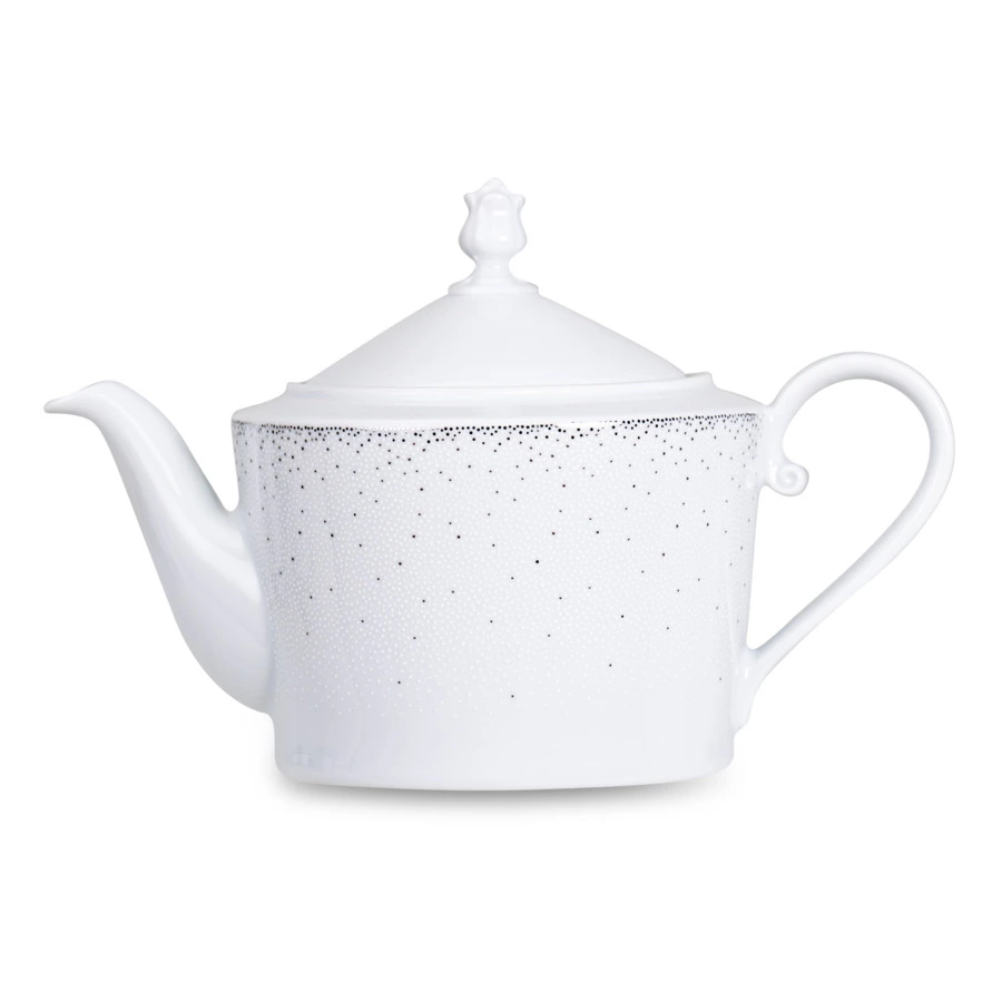 Сервиз чайный Cmielow Jenny Жемчуг на 6 персон 15 предметов, фарфор твердый, белый