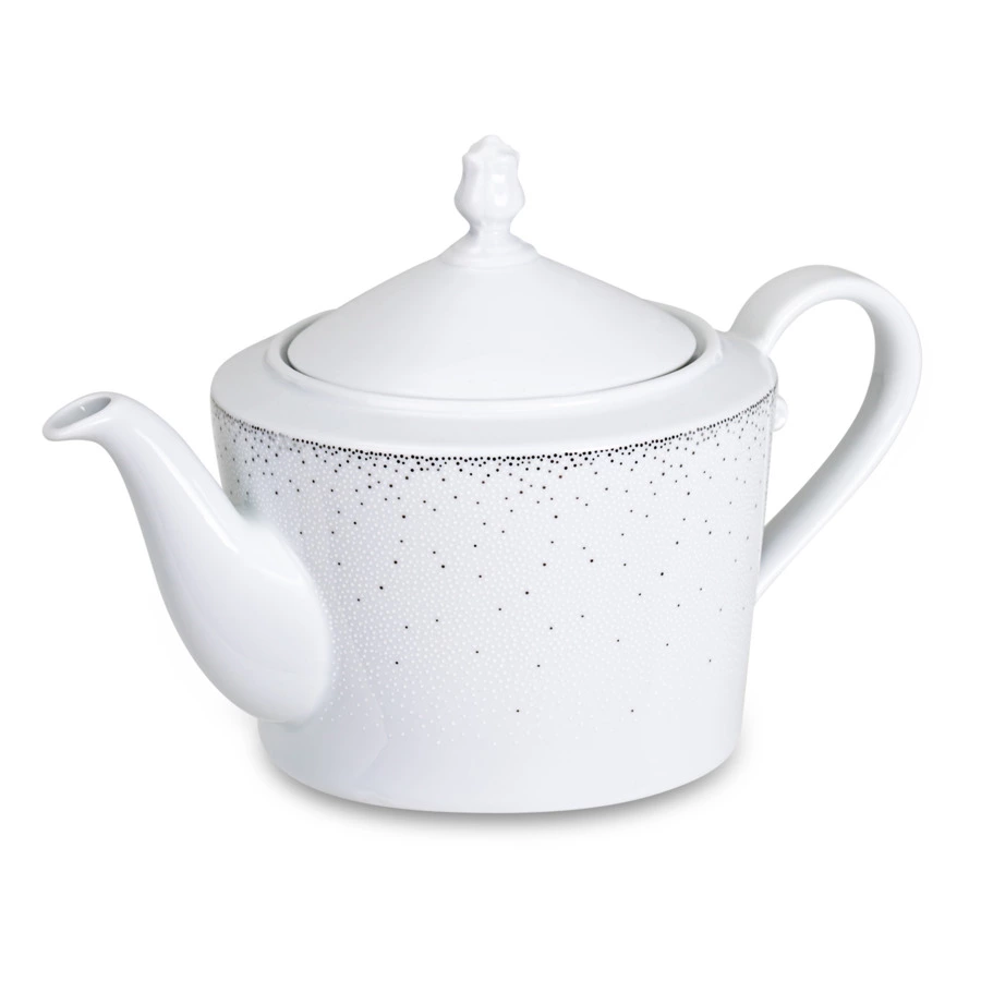 Сервиз чайный Cmielow Jenny Жемчуг на 6 персон 15 предметов, фарфор твердый, белый