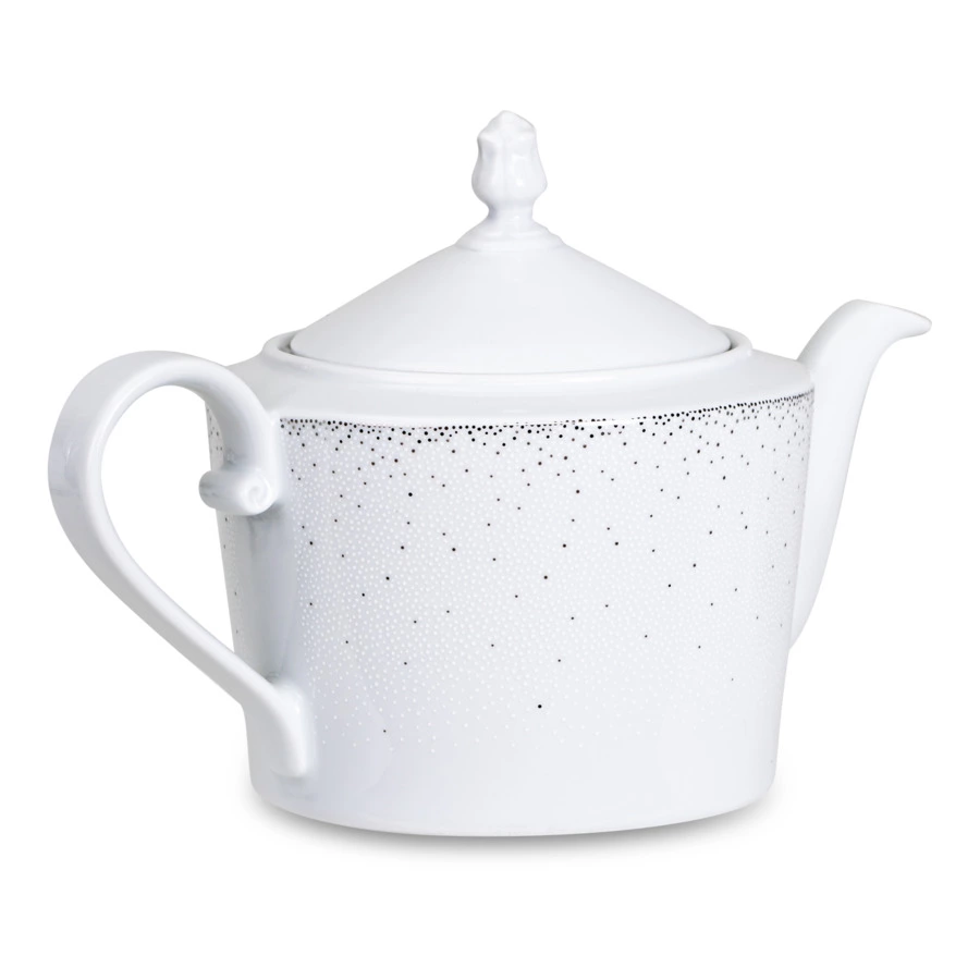Сервиз чайный Cmielow Jenny Жемчуг на 6 персон 15 предметов, фарфор твердый, белый