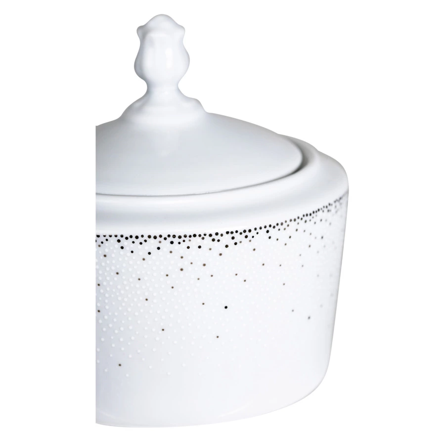 Сервиз чайный Cmielow Jenny Жемчуг на 6 персон 15 предметов, фарфор твердый, белый