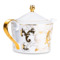 Сервиз чайный Cmielow Jenny Золотой узор на 6 персон 15 предметов, фарфор твердый, белый с золотом