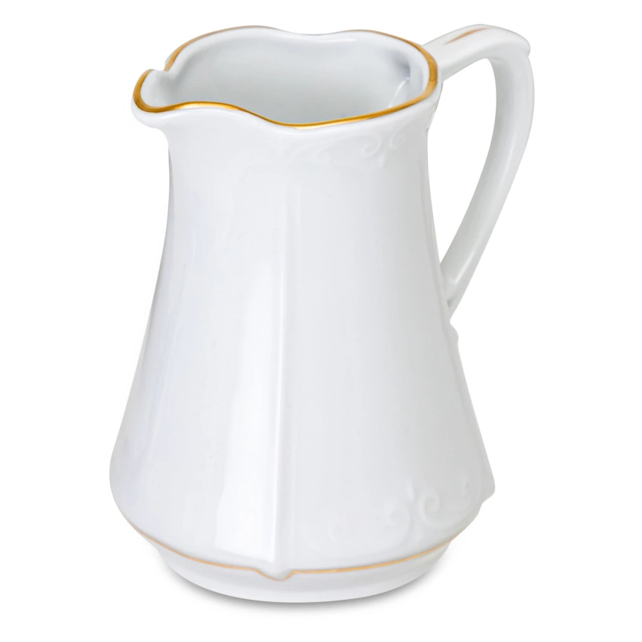 Сервиз чайный Cmielow Kamelia на 6 персон 15 предметов, фарфор твердый, белый с золотом