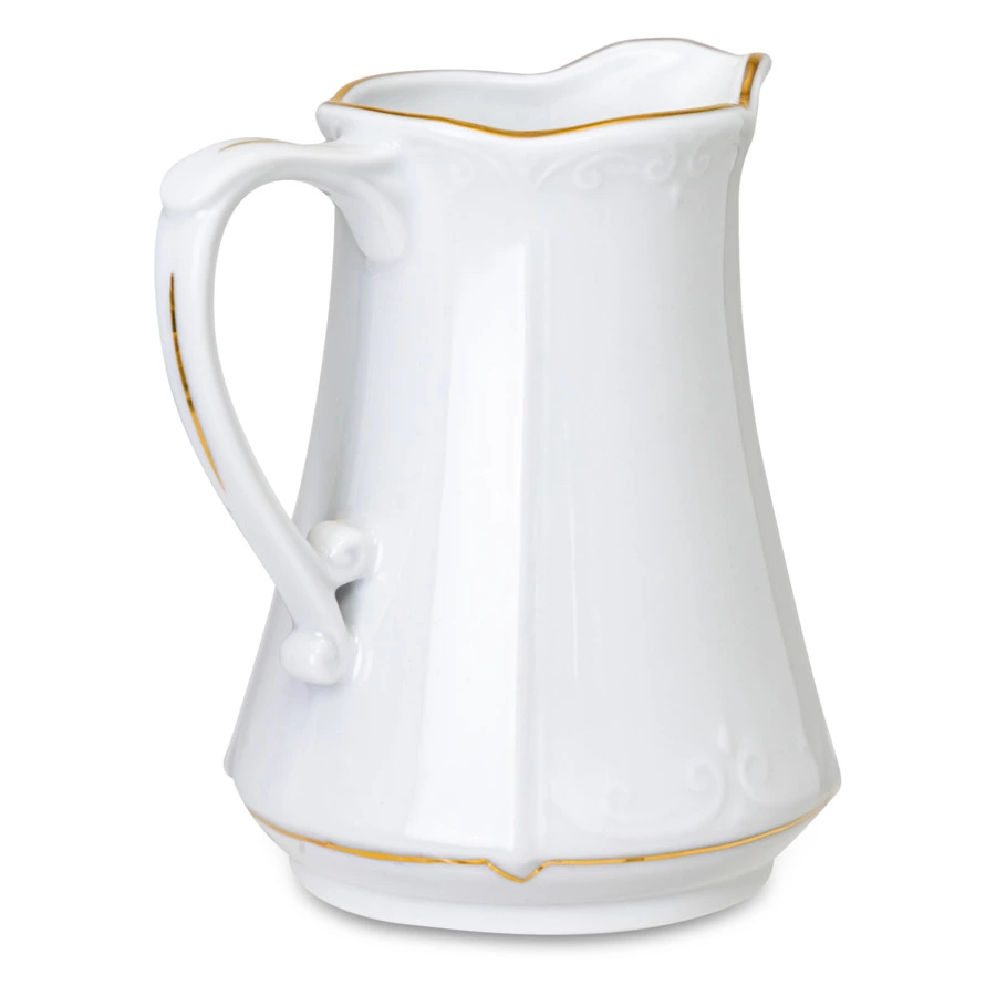 Сервиз чайный Cmielow Kamelia на 6 персон 15 предметов, фарфор твердый, белый с золотом