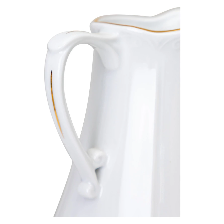 Сервиз чайный Cmielow Kamelia на 6 персон 15 предметов, фарфор твердый, белый с золотом