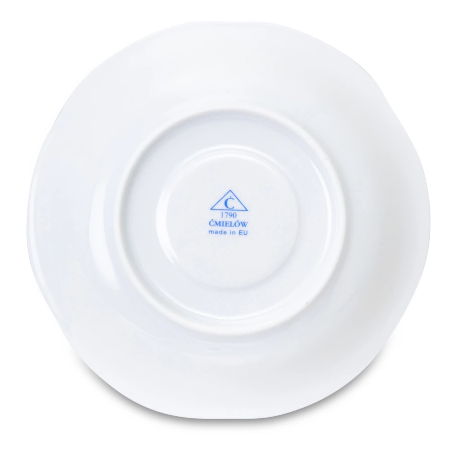 Сервиз чайный Cmielow Kamelia на 6 персон 15 предметов, фарфор твердый, белый с золотом