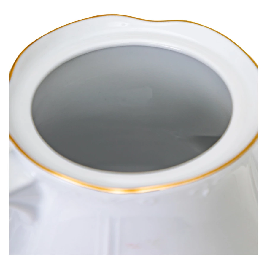 Сервиз чайный Cmielow Kamelia на 6 персон 15 предметов, фарфор твердый, белый с золотом