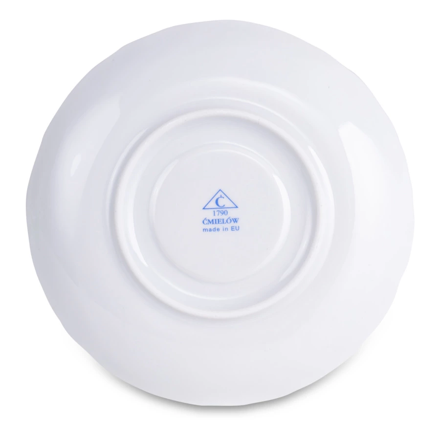 Сервиз чайный Cmielow Rococo на 6 персон 15 предметов, фарфор твердый, белый с золотом