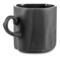 Чашка кофейная с блюдцем Cmielow Bent 60 мл, фарфор твердый, черный, п/к