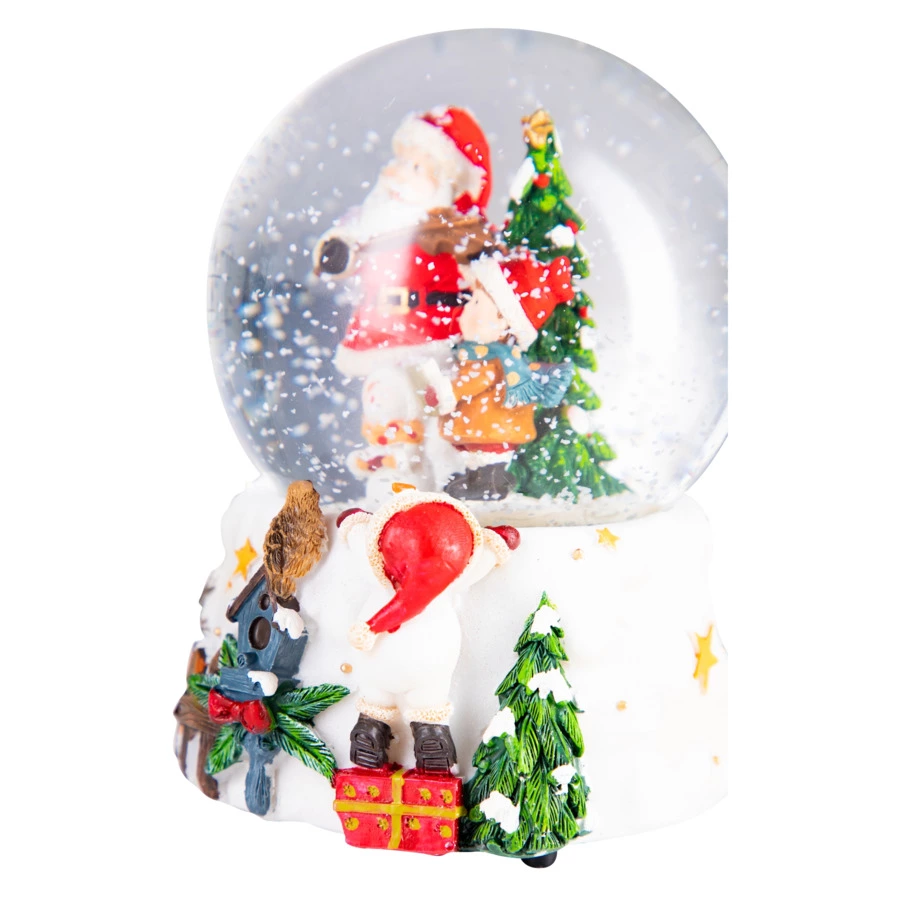 Снежный шар Remeco Дед Мороз приехал 15,5 см, разноцветный, полимер