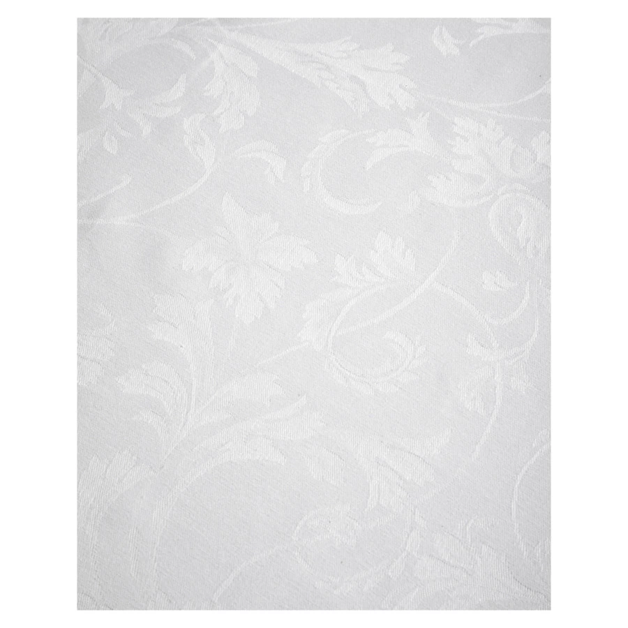 Скатерть прямоугольная Яковлевский Жаккард Ренессанс 140х180см белая, полулен, п/к