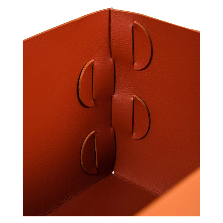 Коробка ADJ Snob  25x15х13,5 см, кожа натуральная, коньяк