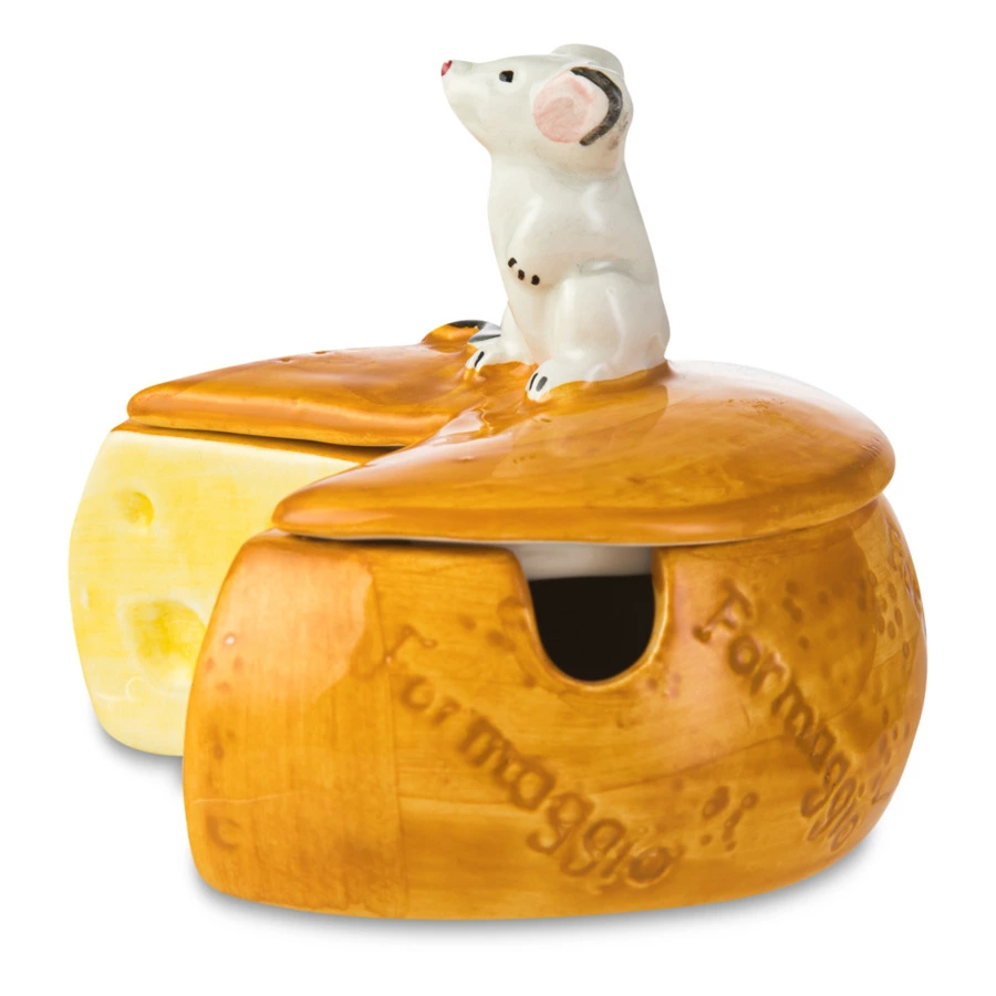 Чаша для сыра с крышкой Edelweiss Сыр 11х11х13 см, керамика