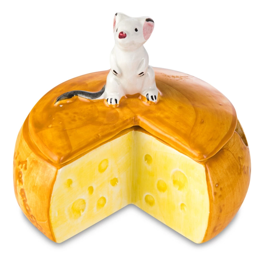 Чаша для сыра с крышкой Edelweiss Сыр 11х11х13 см, керамика