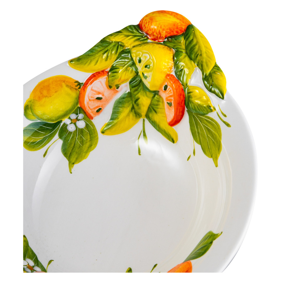 Салатник Edelweiss Лимоны и апельсины 21 см, керамика
