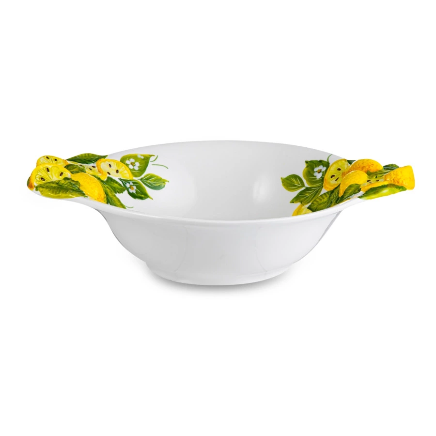 Салатник Edelweiss Лимоны и цветы 31 см, керамика
