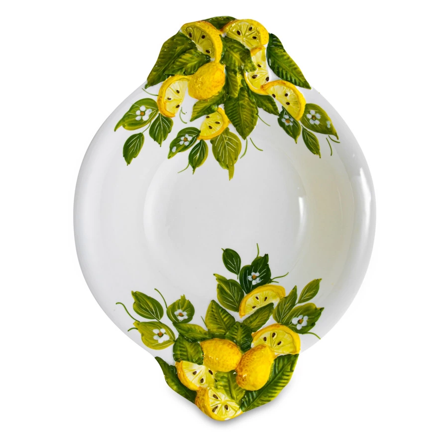 Салатник Edelweiss Лимоны и цветы 31 см, керамика