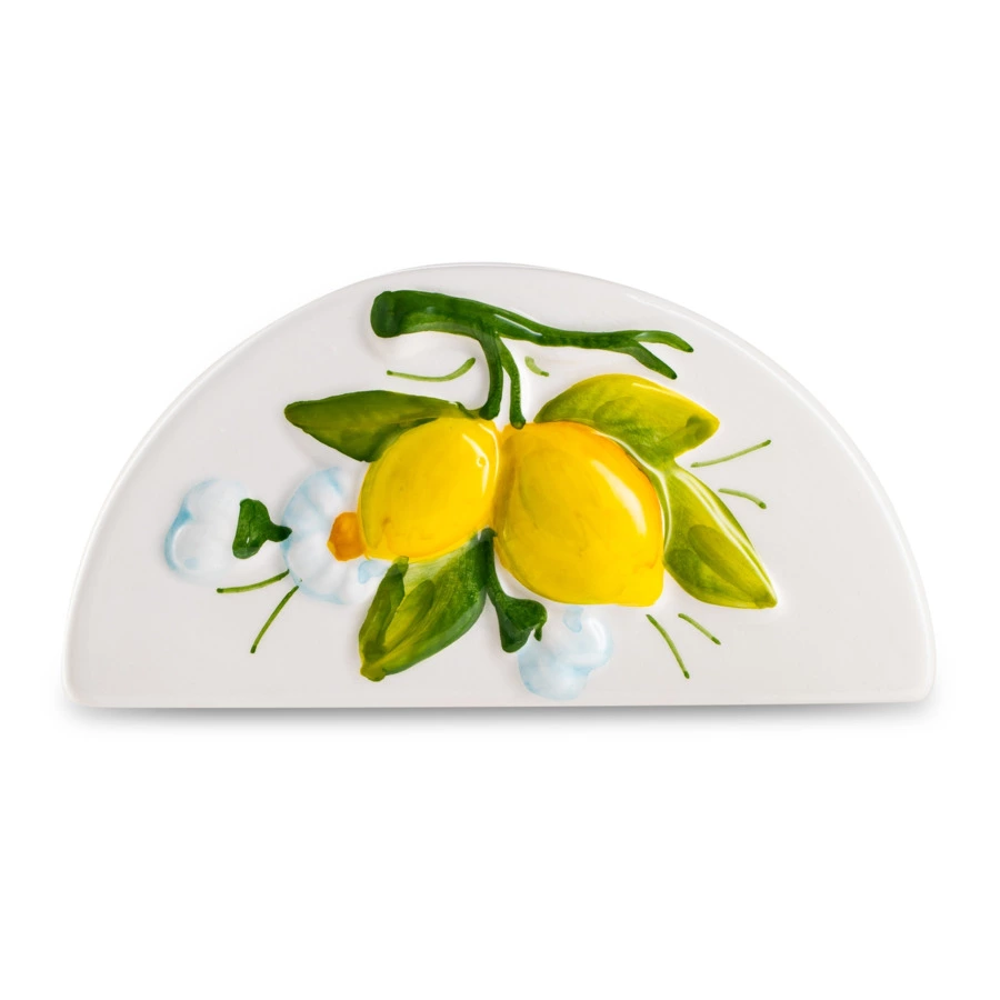 Салфетница Edelweiss Лимоны и цветы 15х5 см, керамика