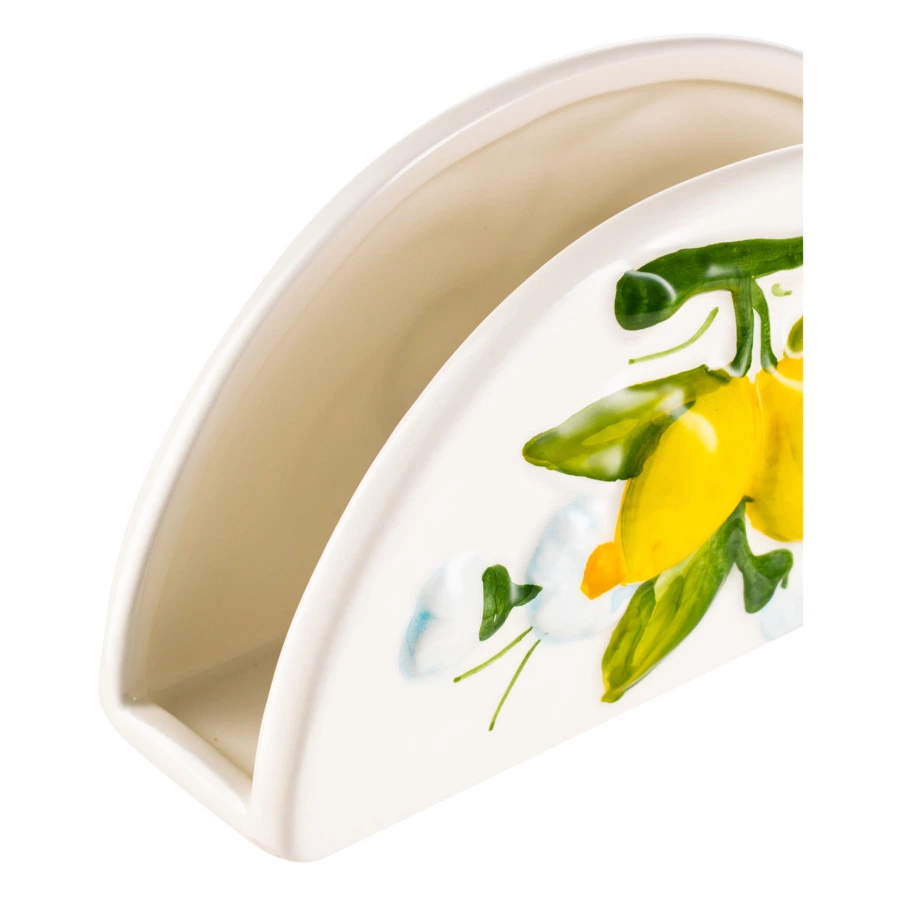 Салфетница Edelweiss Лимоны и цветы 15х5 см, керамика