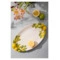 Блюдо овальное Edelweiss Лимоны и цветы 32х20 см, керамика