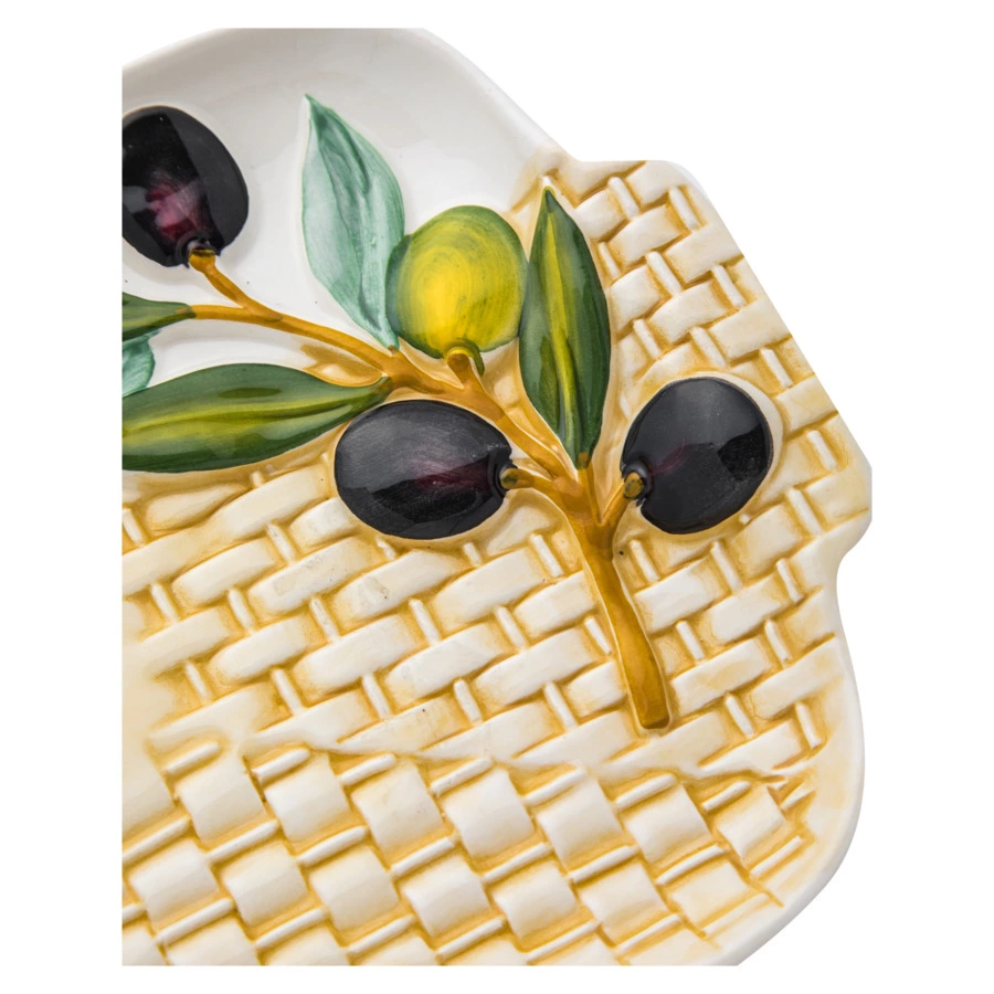 Блюдо прямоугольное Edelweiss Оливки 26х16 см, керамика