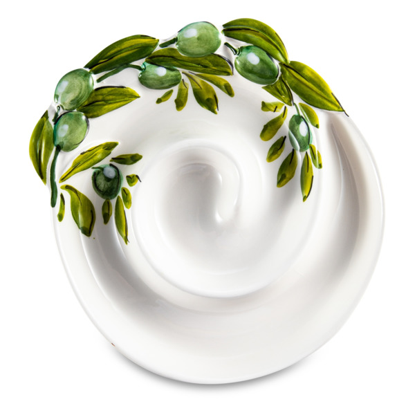Блюдо для оливок круглое Edelweiss Оливки 17 см, керамика