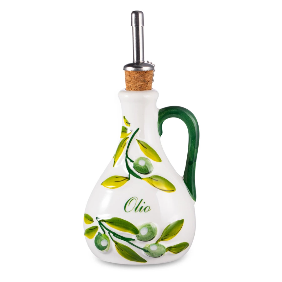 Бутылка для масла Edelweiss Оливки 10х7 см, h17 см, керамика