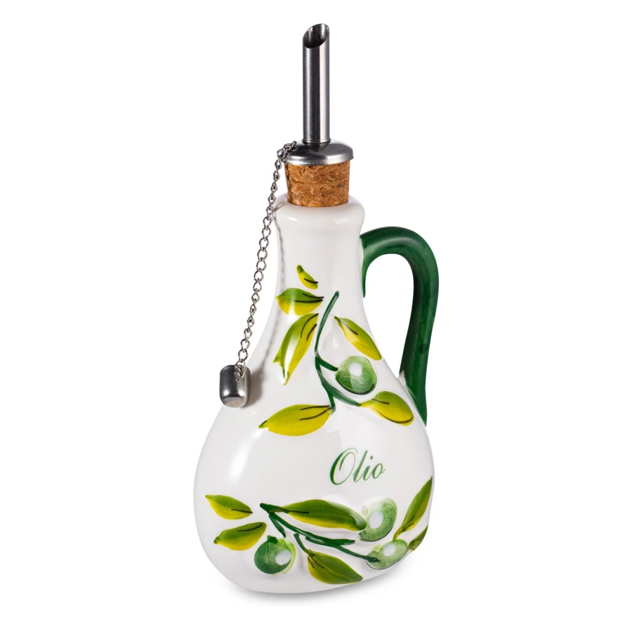 Бутылка для масла Edelweiss Оливки 10х7 см, h17 см, керамика