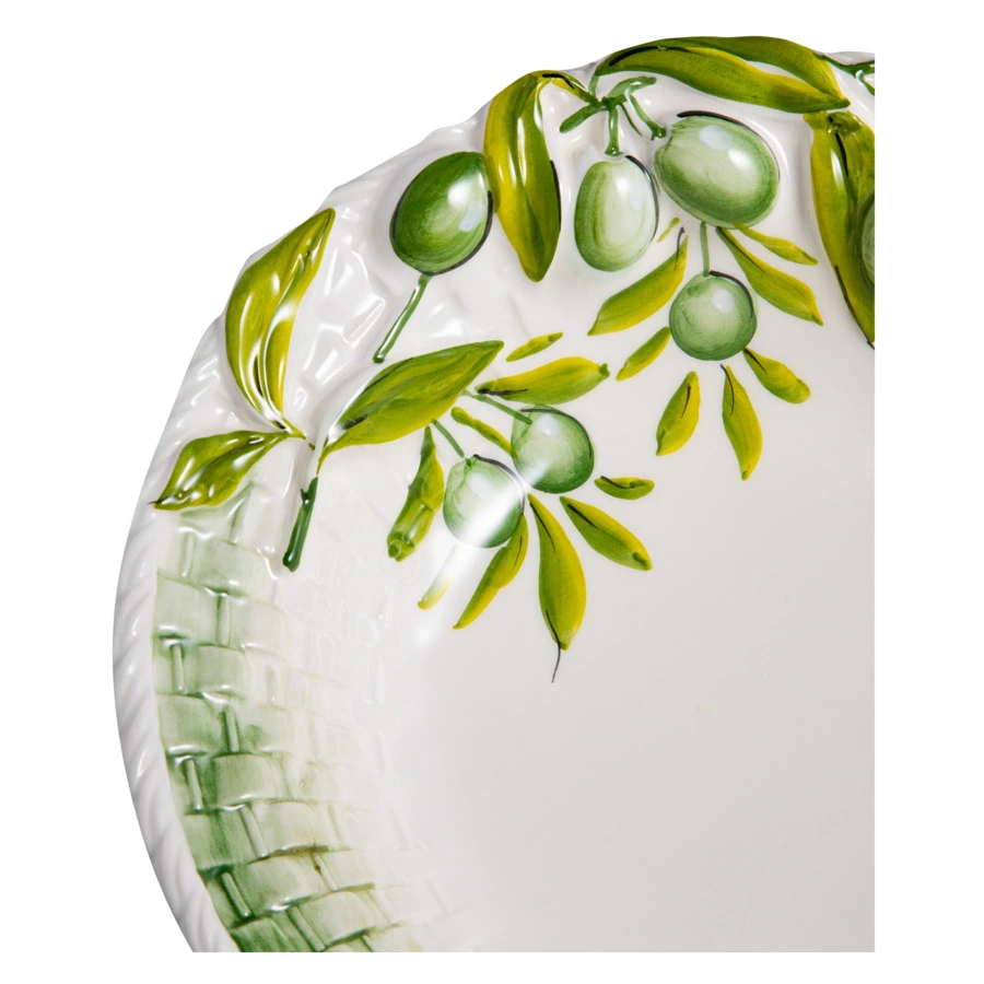 Салатник Edelweiss Оливки 26х26х9 см, керамика