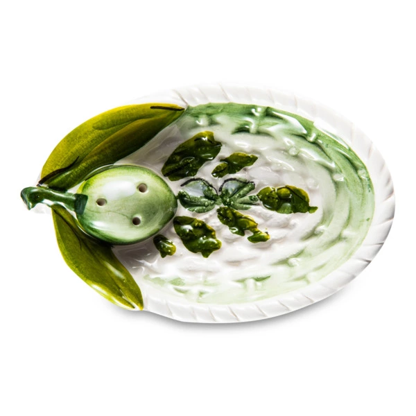 Блюдце для лимона Edelweiss Оливки 12х8 см, керамика